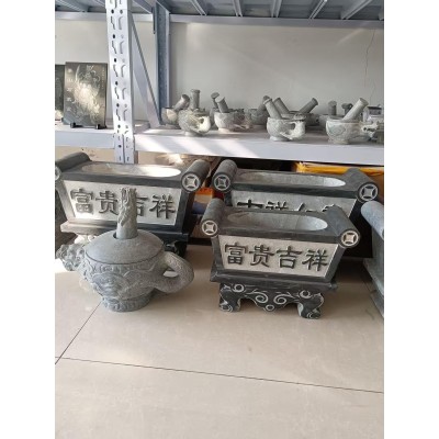 青石熏香炉、青石香炉、青石佛香炉图6