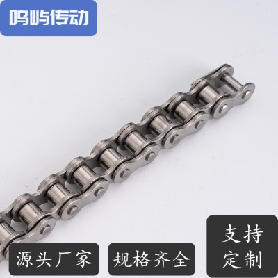 鸣屿传动 耐腐蚀短节距滚子链 不锈钢 镀达克罗 镀锌 镀镍 塑料链图2