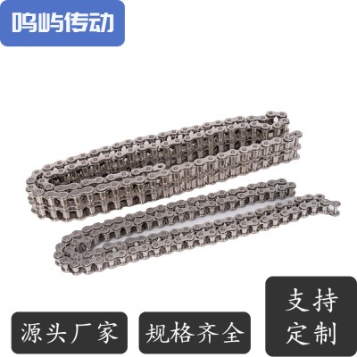 鸣屿传动 耐腐蚀短节距滚子链 不锈钢 镀达克罗 镀锌 镀镍 塑料链图3