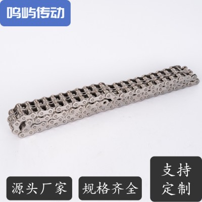 鸣屿传动 耐腐蚀短节距滚子链 不锈钢 镀达克罗 镀锌 镀镍 塑料链图5