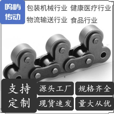 鸣屿传动 带顶滚轮短节距输送链 带顶滚轮双节距输送链 厂家直销图4