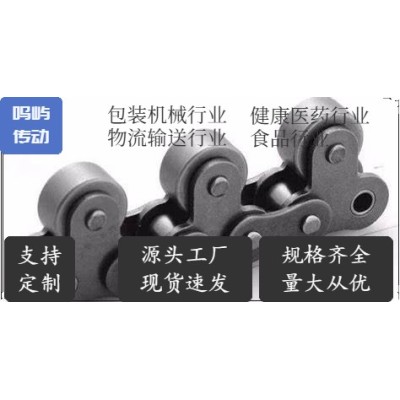鸣屿传动 带顶滚轮短节距输送链 带顶滚轮双节距输送链 厂家直销图2