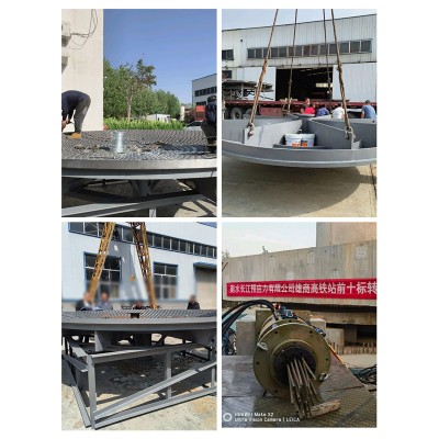 18000吨转体球铰高速转体施工高速铁路转体180MN球铰加工转体安装施工图2
