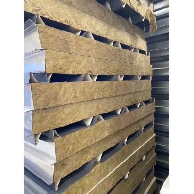 彩钢岩棉复合板钢结构屋面保温隔热材料图2