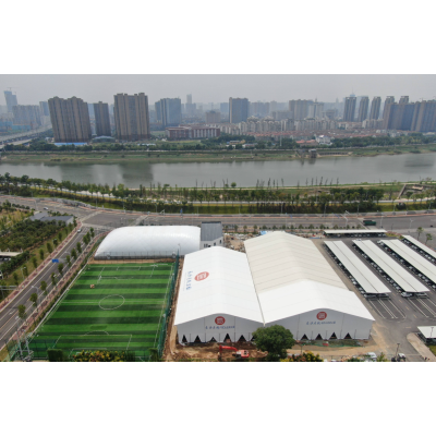 乡村振兴特产展销篷房 可拆卸巡回使用 政府投标资质齐全图2