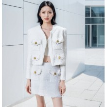 温碧霞自创IRENENA服装名媛风法式上衣