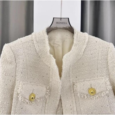 温碧霞自创IRENENA服装名媛风法式上衣图3