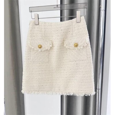 温碧霞自创IRENENA服装法式编织小香风半身裙图2