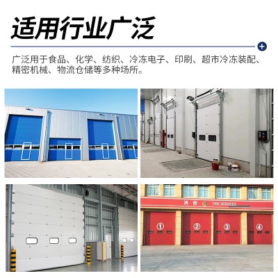 亚萨合莱门业工业提升门滑升门消防提升门汽车4S店透视门用于车间厂房工厂响应快 运行平稳 可按需定制加工可加有透明视窗图5