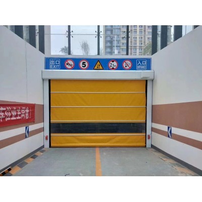 亚萨合莱门业快速堆积门柔性大门 工业门 主要用于工厂仓库物流中心地下车库水泥厂搅拌站砂石料厂自动感应大型防尘门图4