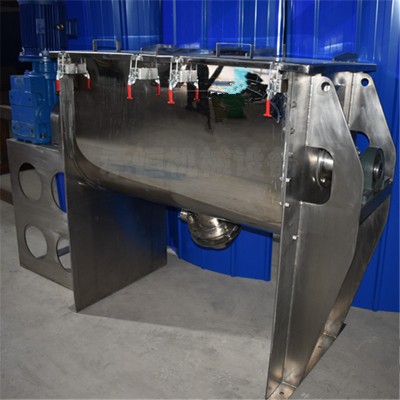 卧式螺带混合机地坪颜料混合图2