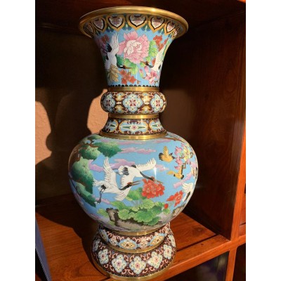 景泰蓝 景泰蓝工艺品 景泰蓝厂家 景泰蓝花瓶摆件 景泰蓝纯手工制作图3