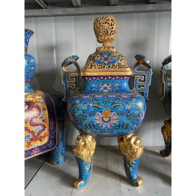 景泰蓝 景泰蓝工艺品 景泰蓝厂家 景泰蓝花瓶摆件 景泰蓝加工图4