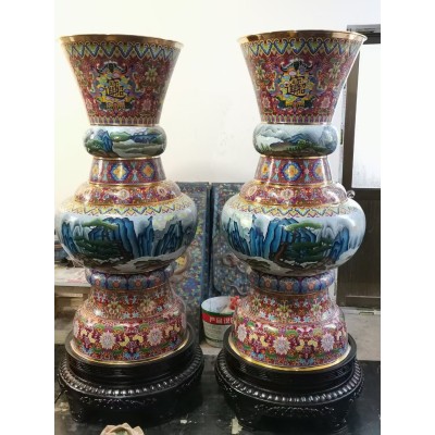 景泰蓝工厂 景泰蓝厂家 景泰蓝工艺品 景泰蓝加工 景泰蓝花瓶 景泰蓝家具 景泰蓝装饰 景泰蓝香炉图3