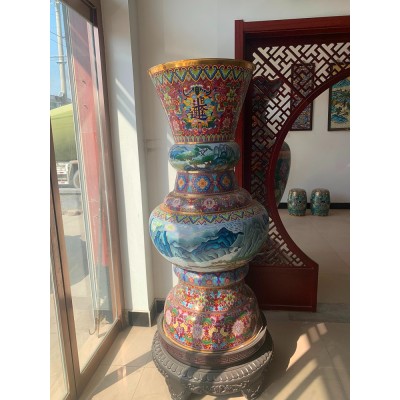 景泰蓝工厂 景泰蓝厂家 景泰蓝工艺品 景泰蓝加工 景泰蓝花瓶 景泰蓝家具 景泰蓝装饰 景泰蓝香炉图2