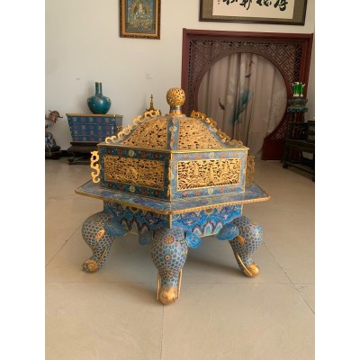 景泰蓝工厂 景泰蓝厂家 景泰蓝工艺品 景泰蓝加工 景泰蓝花瓶 景泰蓝家具 景泰蓝装饰 景泰蓝香炉图2