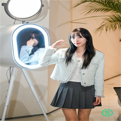 发布会签到拍照AI镜头签设备租赁复古拍照机AI镜面签AI人体复刻机出租图2