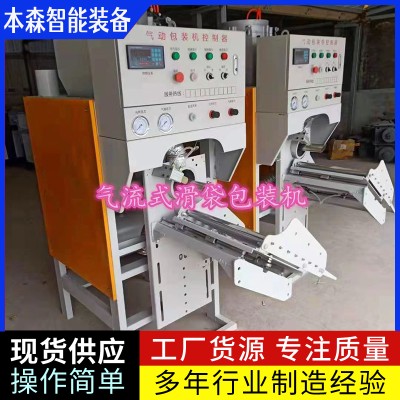 腻子粉气动式滑袋包装机图2