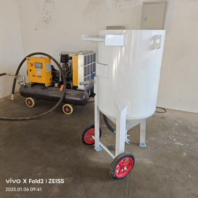 铝型材工艺大门表面清理喷砂机图4