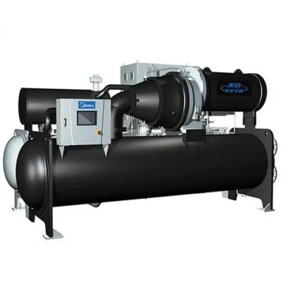 深圳罗湖龙岗美的中央空调螺杆机总代理，美的螺杆机改造工程图3