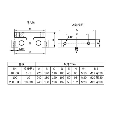 NTJH-6C桥式称重传感器 桥式重量传感器 桥式测力传感器图2