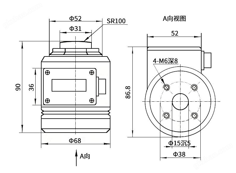 TJH-3X自显示柱式负荷传感器 称重测力