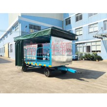 5吨雨棚拖车 护栏可拆型牵引雨篷工具