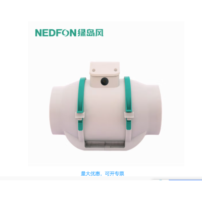 绿岛风斜流管道风机DJT10-13A北京塑料管道式排风机工程排气扇图2