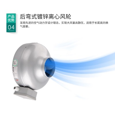 北京绿岛风圆形管道风机、绿岛风圆形离心管道风机 DJT10-25B 管道增压风机 强力管道增压抽风机DJT10-25B,DJT12-35B,DJT15-45B,DJT16-45B,DJT20-46B,图3