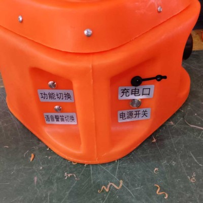 武汉声光警示路锥 声光路锥报警器用于道路施工图2