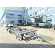 7吨骨架式ATV平板拖车 2轮灰色工具拖车