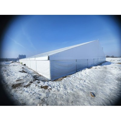 -50℃极寒矿区篷房｜漠河油田实测抗暴雪12小时图2