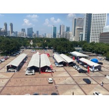 2025春节庙会篷房｜非遗剪纸纹顶棚+防滑地暖系统
