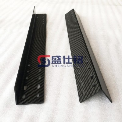碳纤维异形件碳纤维L角加工 碳纤维机器人配件图4