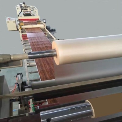 LVT地板卷材自粘生产线制造商图2