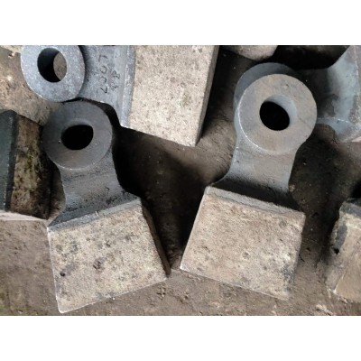 锤式破碎机配件 双金属耐磨复合高锰钢锤头 高铬合金榔头蓖条甩锤图4