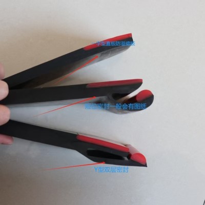 Y型防溢裙板定制 美奂供应 400*15mm 聚氨酯裙边挡煤皮子图4