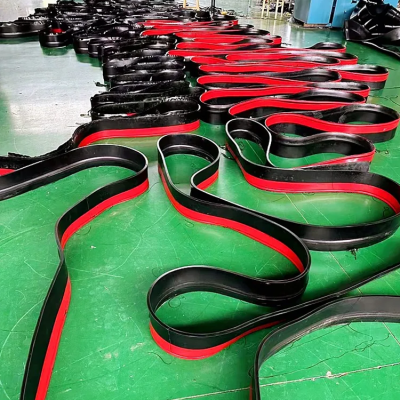 Y型防溢裙板定制 美奂供应 400*15mm 聚氨酯裙边挡煤皮子图7