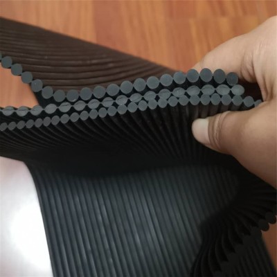 美奂橡塑 6mm橡胶密封条装订导料槽防尘帘 耐磨阻燃 皮带机挡尘帘 矿用阻风帘 抑尘胶帘图5