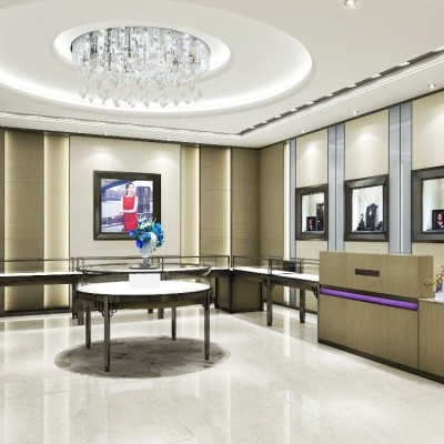 展柜制作烤漆展柜珠宝展柜制作饰品展柜化妆品展柜服装展柜制作山人展柜欢迎来图来样加工定制图3