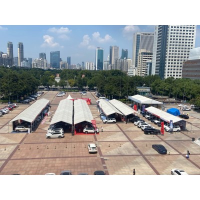 会展篷房定制服务｜1000㎡无柱空间，打造沉浸式展厅图2