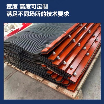 导料槽防尘帘 可多层定制 250*6mm橡胶密封胶条装订矿用挡尘帘 抑尘风帘 美奂橡塑图5