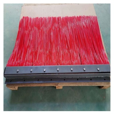 导料槽防尘帘 可多层定制 250*6mm橡胶密封胶条装订矿用挡尘帘 抑尘风帘 美奂橡塑图3