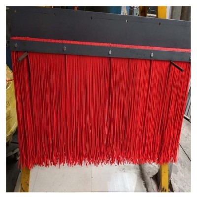 导料槽防尘帘 可多层定制 250*6mm橡胶密封胶条装订矿用挡尘帘 抑尘风帘 美奂橡塑图4