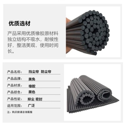 聚氨酯挡尘帘抑尘橡胶密封帘 皮带机挡尘帘 250*6型 矿用卸煤场抑尘帘 美奂橡塑图4