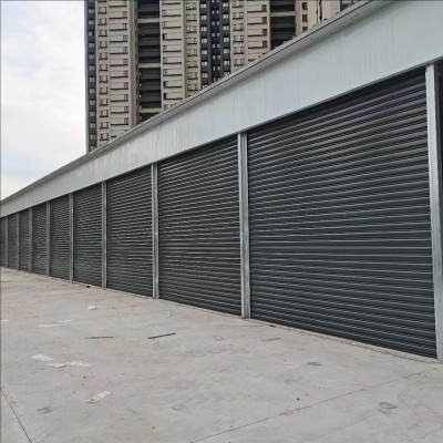 亚萨合莱北京门业大型抗风卷帘门可提供9级风检测报告 铝合金电动卷闸门  不易变形图3