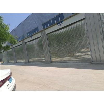 亚萨合莱北京门业大型抗风卷帘门可提供9级风检测报告 铝合金电动卷闸门  不易变形图4