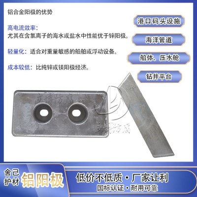 大连铝合金牺牲阳极厂家 高效铝阳极 螺栓牺牲阳极图2