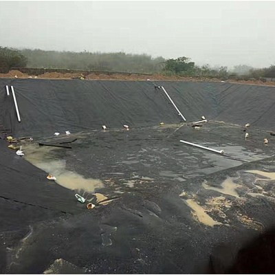 黑膜沼气池氧化塘防渗1.0mm1.5mm厚hdpe土工膜图4