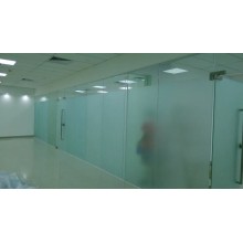 公司玻璃贴膜腰线磨砂贴